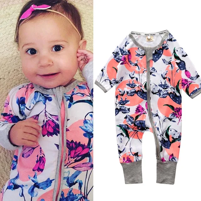 2019 Spring Bamboo Cotton Baby Rompers Onesies Kids Clothing Jumpsuit