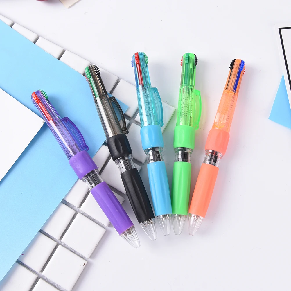 4 чернил Цвет 0.5 мм Творческий шариковая ручка офис Бизнес шариковая ручка студент подарок пера