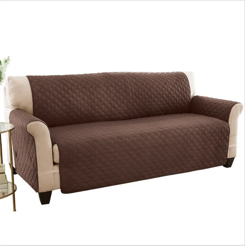 100% Waterproof Loveseat Cover for Leather Couch Quilted Furniture Protector Stay in Place Strapless Prevent Stains | Дом и сад