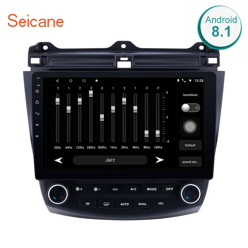 

Seicane 2DIN FM Radio 10.1 Inch Android 8.1 Touchscreen GPS Navigation ForHonda Accord 7 2003 2004 -2007 with Bluetooth