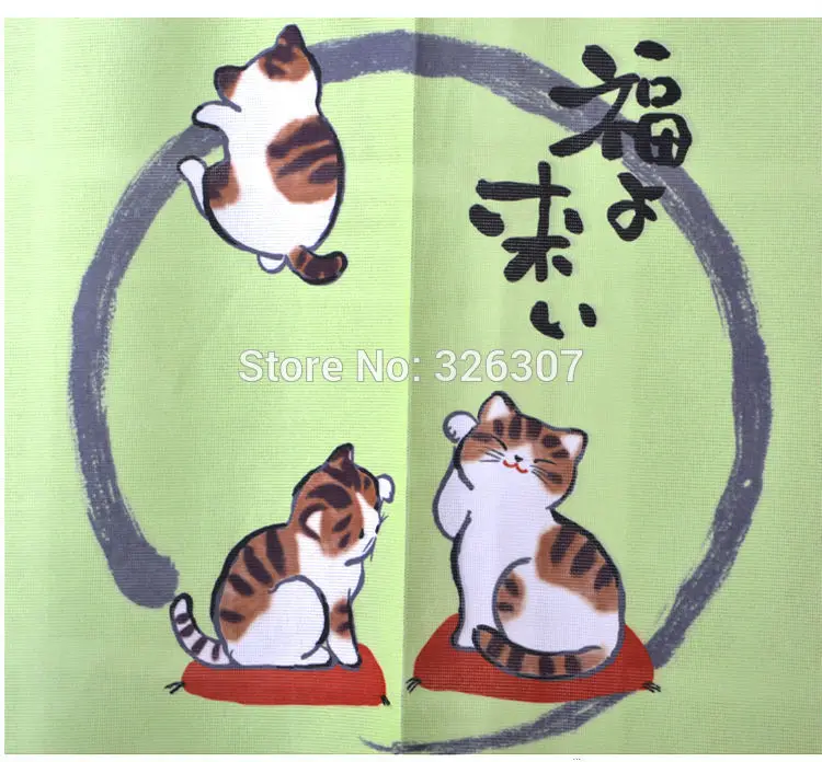 Taiwan Japan cute five cats тканевая занавеска для дома act portiere вешалки 85 см x 150 см полиэстер уплотненная дверь занавес