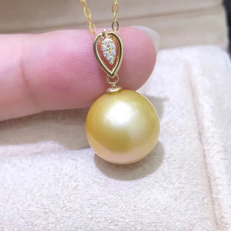 

Solid 18K Yellow Gold Pendant Connector Bead cup and bail 18Karat Solid 18ct Dangle Pendant Findings DIY Fashion Jewelry Making