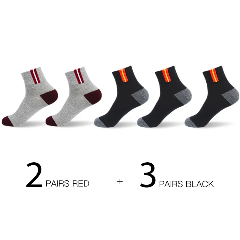 HSS брендовые хлопковые мужские носки EU39-45(US7-11) полые летние носки из дышащей ткани высокое качество носок для активных занятий для мужчин Calcetines Hombre - Цвет: 2Red3Black