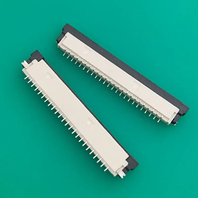 

5pcs Laptop Keyboard Signal Line Socket FPC Connector 1.0 Spacing 24 Pin Then Under The Drawer Black White
