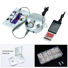 Электрическая дрель для ногтей 30000 об/мин маникюрная сверла машины педикюр набор инструментов для ногтей с зеркалом для макияжа с накладными ногтями 500 шт