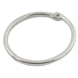 5 PACK идеально подходит-5x4 см Брелок диаметр круговой металлический зажим листьев кольцо серебро