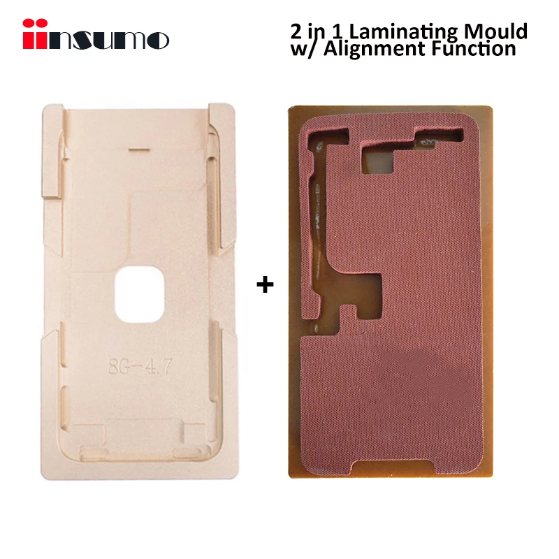 

2 in 1 for iPhone X / 8 Plus / 8 / 7 Plus / 7 / 6S Plus / 6S / 6 Plus / 6 Screen Alignment Laminating Mould Mold + Sponge Mat