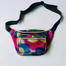 

sac banane waist bag waist pack bag fanny pack fashion belt bag laser holographic waist pack translucent pack belt purse belt