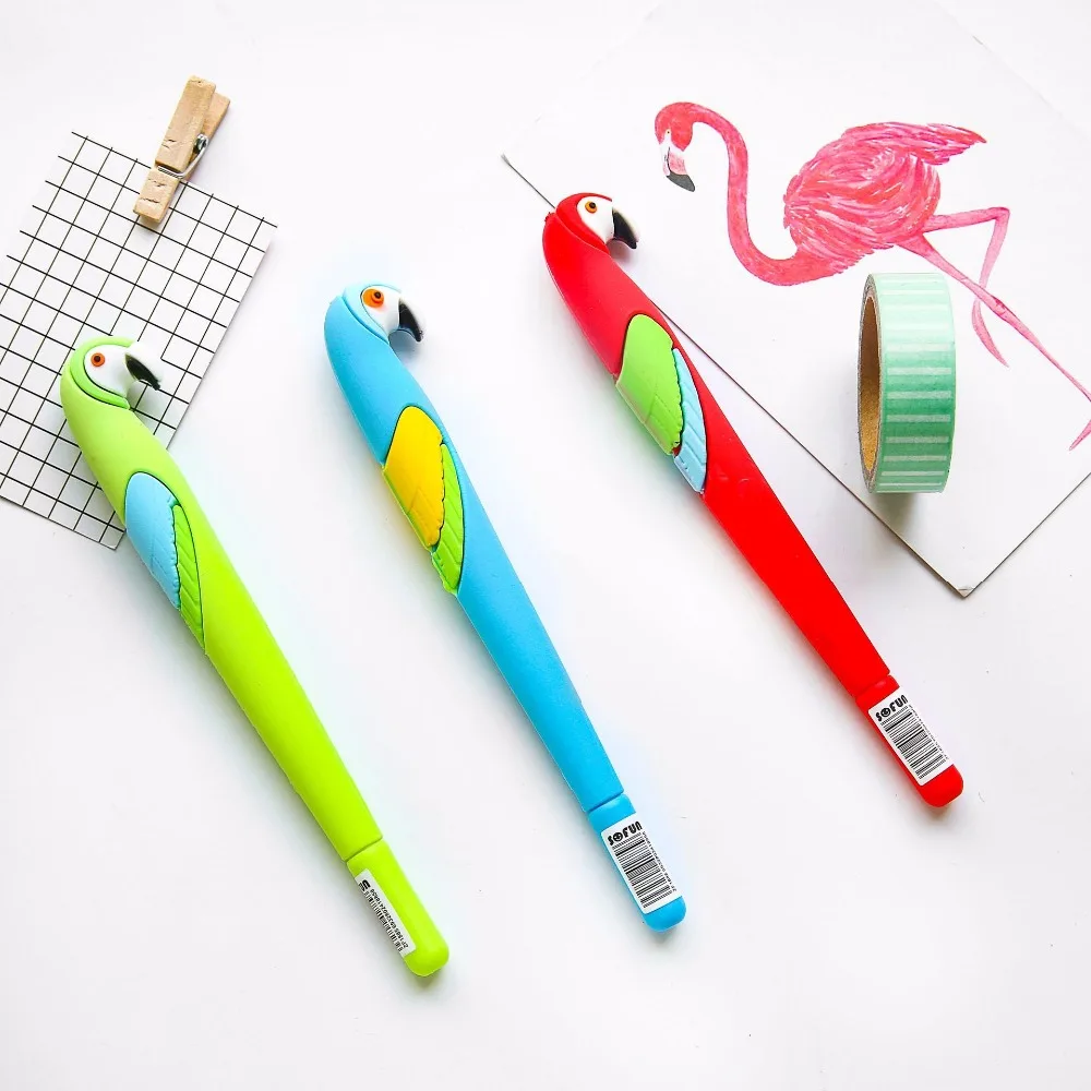 4 шт./компл. гелевая ручка Flamingo caneta Kawaii lapices креативный материал escolar kalem милые