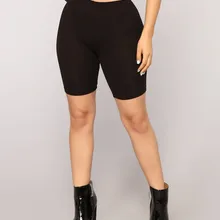 Женские шорты для йоги, леггинсы для спортзала, фитнес-легинсы для тренировок, высокая талия, эластичные шорты средней длины, однотонные брюки пуш-ап