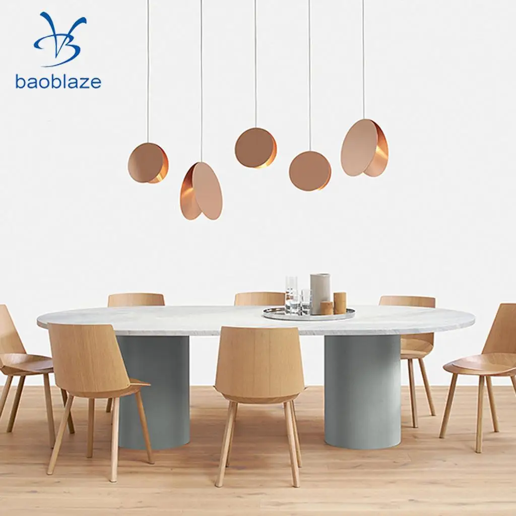Iron Round Modern Shade Chandelier Ceiling Hanging Lamp LivingRoom E14