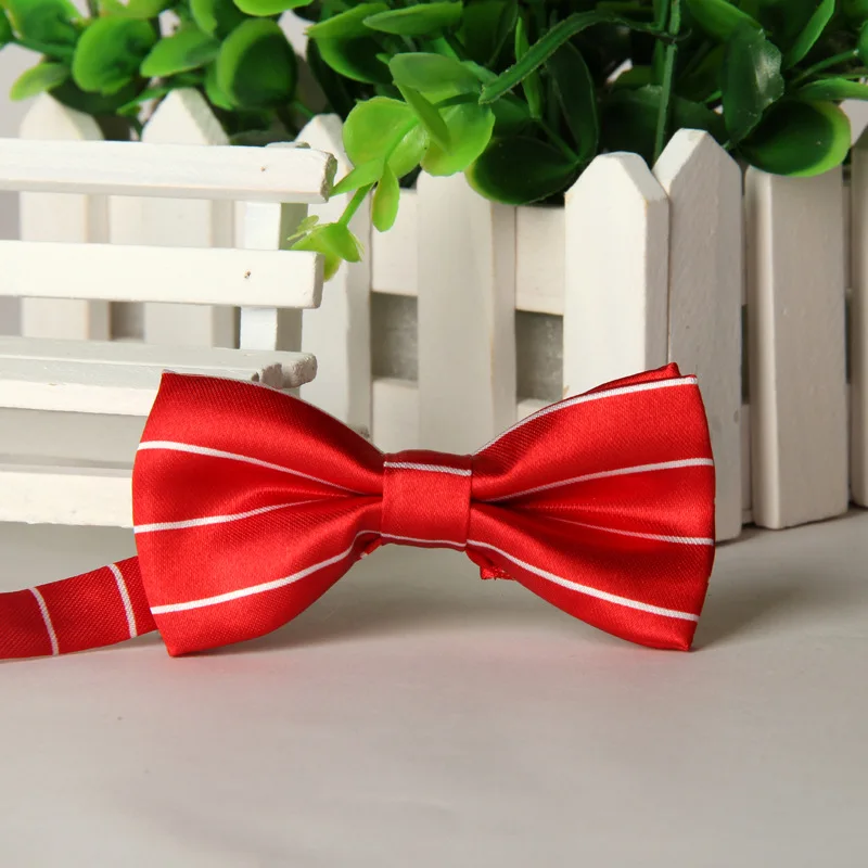 19colors-Korean-fashion-Children-s-bow-tie-printed-striped-polyester ...