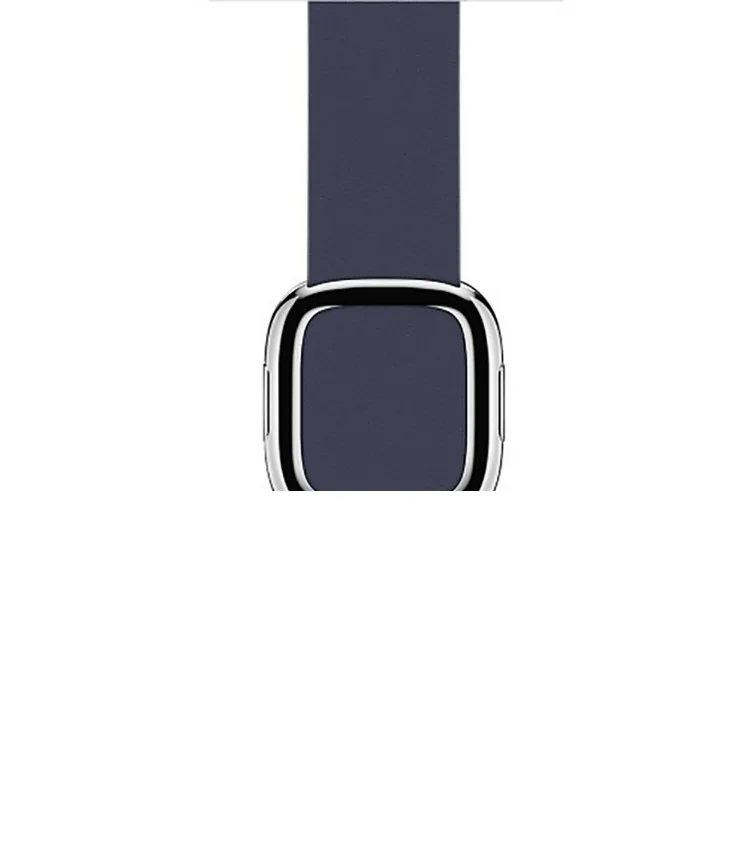 FOHUAS, цветной, высокое качество, натуральная кожа, современный ремешок с пряжкой для apple watch, 42 мм, 38, браслет для часов, 22 мм, ремешок для часов - Цвет ремешка: Dark blue