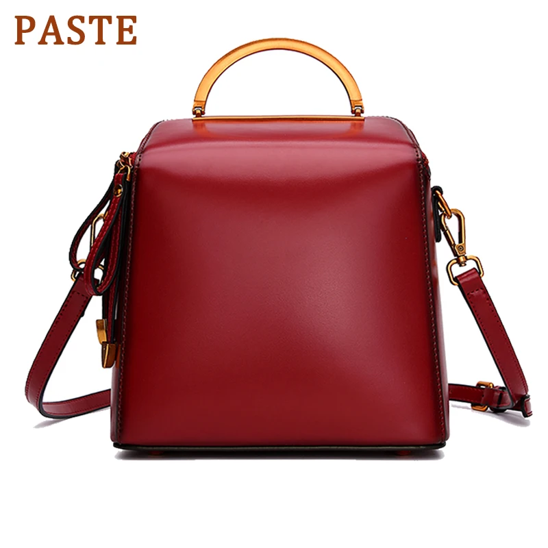 

PASTE Brand Women Backpack Female Genuine Leather Backpacks For Girls Teenagers Schoolbag Small Backpack Ladies Shoulder Bag