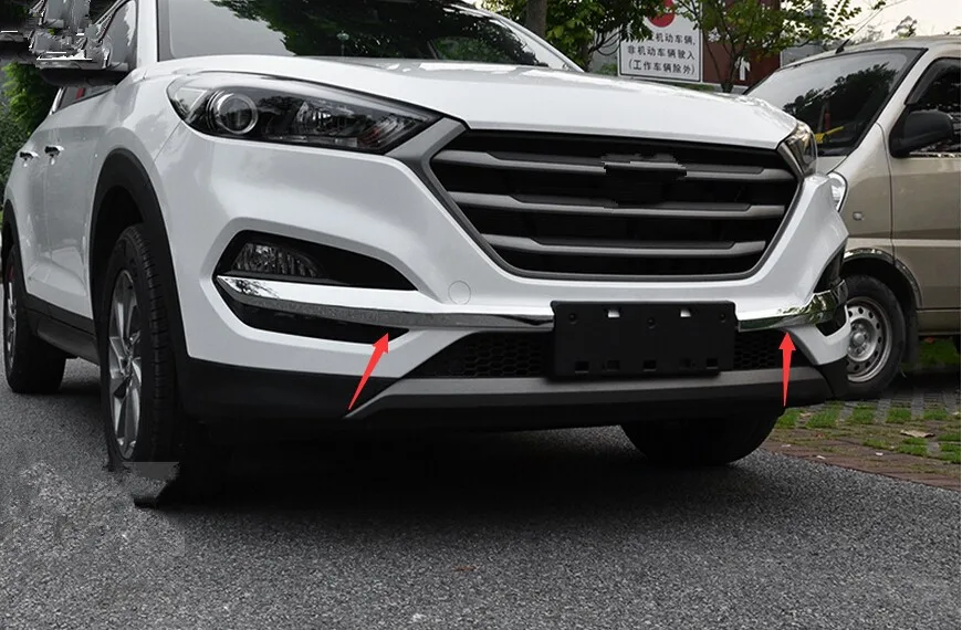 For Hyundai Tucson 2016 2017 ABS Exterior Front Fog Side Bumper