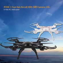 X5SW-1 Rc Helicopter 6CH 2.4Ghz Remote Control Drone Quadcopter Headless With WIFI FPV 0.3MP Real Time Camera Toys Upgrade X5SW