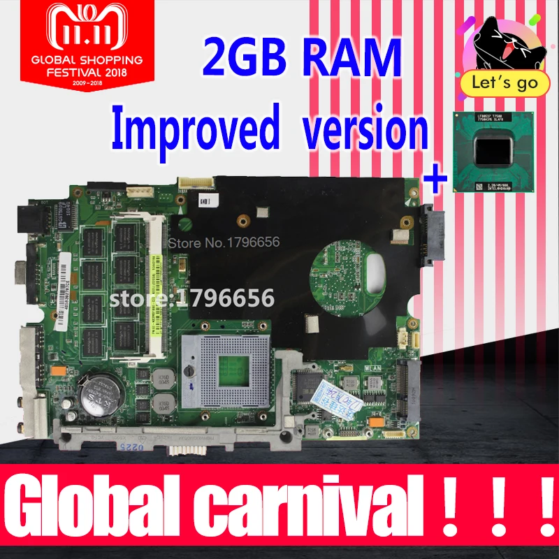 send cpu + with 2GB RAM for asus K40AB K40AD K40AF K50AB K50AD K50AF K40IN K40IJ K50IJ K50IN laptop motherboard stable quality! цена send cpu + with 2GB RAM for asus K40AB K40AD K40AF K50AB K50AD K50AF K40IN K40IJ K50IJ K50IN laptop motherboard stable quality! цены онлайн