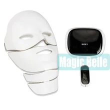 CE сертифицированный Фотон pdt светодиоды лица Омоложение кожи; светодиодная маска для лица с обучающее видео