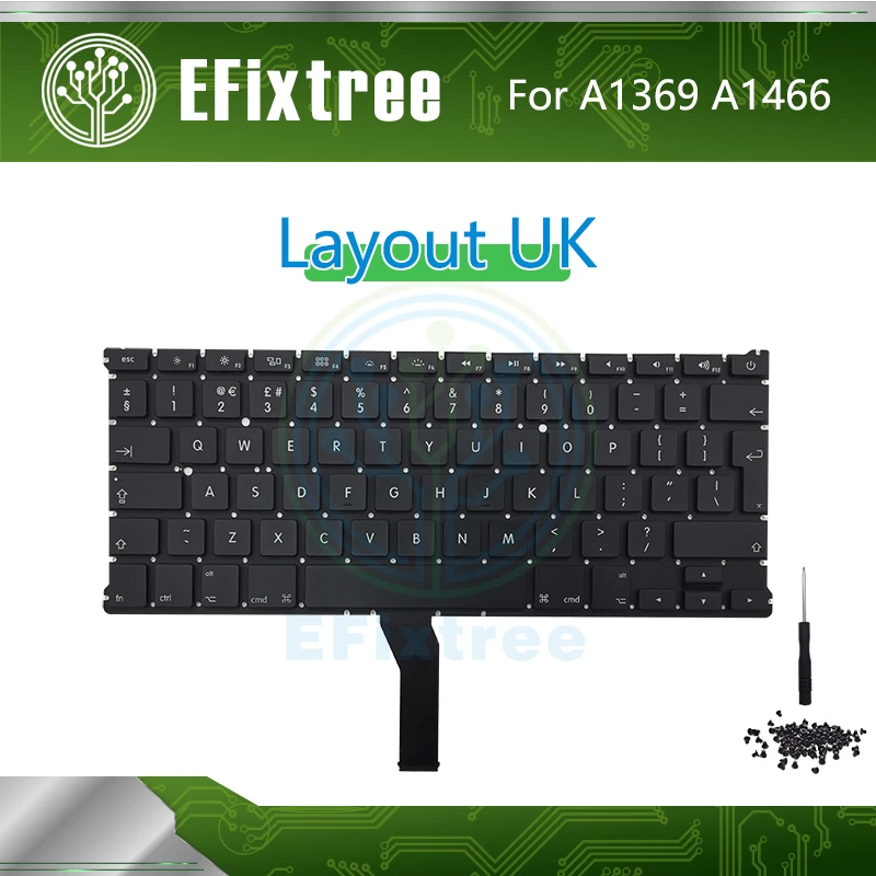 Совершенно новая клавиатура A1466 A1369 с английской раскладкой для Macbook Air 13 3 дюйма EMC