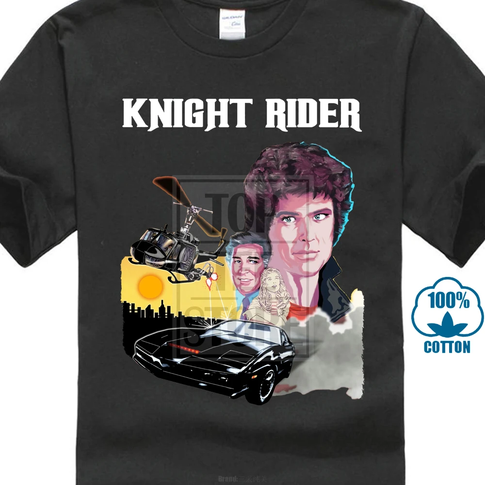 

Knight Rider Series Michael Knight David Hasselhoff Ver 3 T Shirt S 4xl Men's High Quality Tees