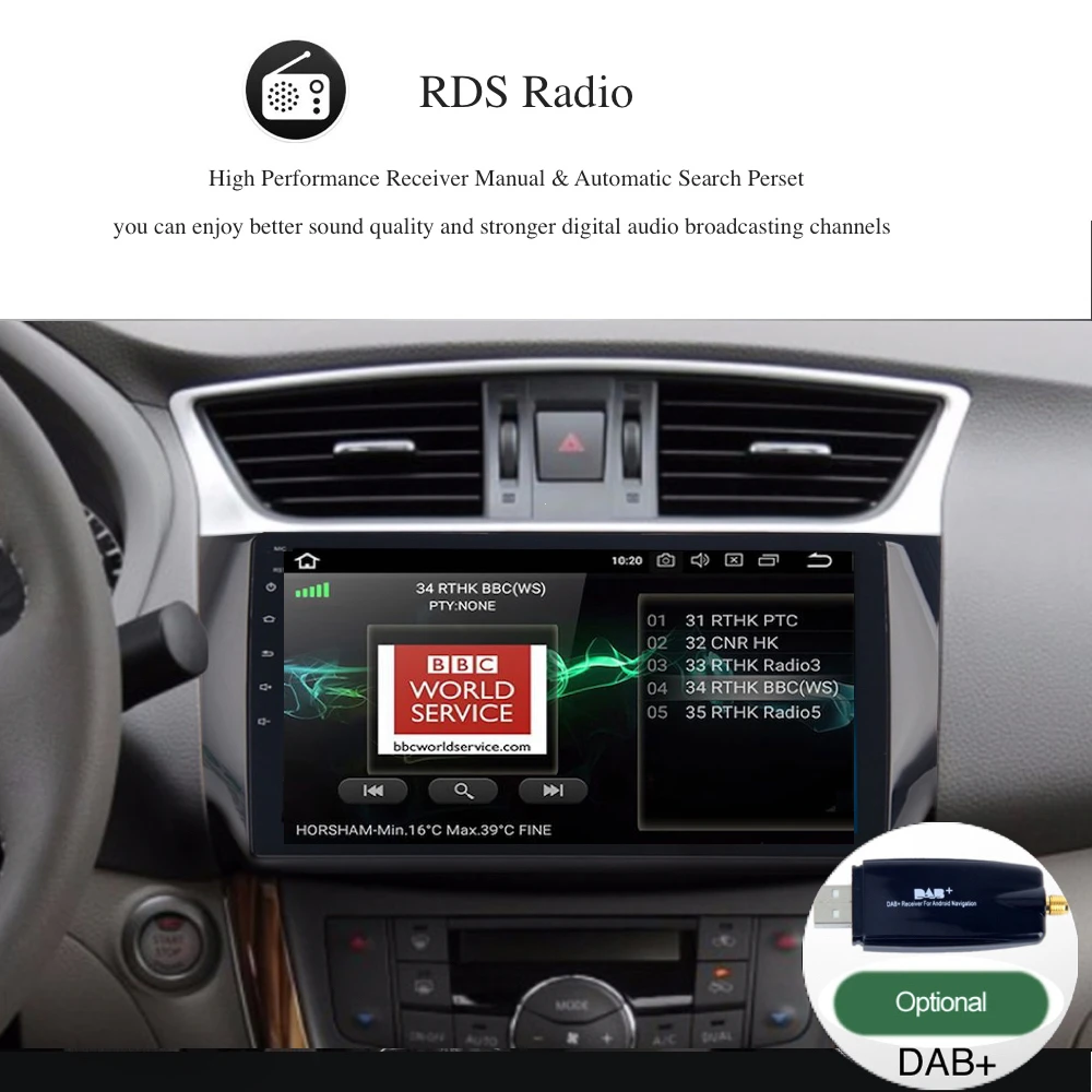 Sale Android 8.0 Car Multimedia Player for Nissan Sylphy B17 Sentra Puslar GPS Navigation 10.2" IPS Screen RDS SWC WIFI BT Map Radio 9