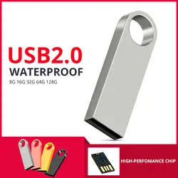 USB Flash Drive 32 GB Металл Флэшка высокоскоростная Водонепроницаемая ручка USB 64 GB 128 GB накопитель 32 64 128 GB USB флеш-память U диска