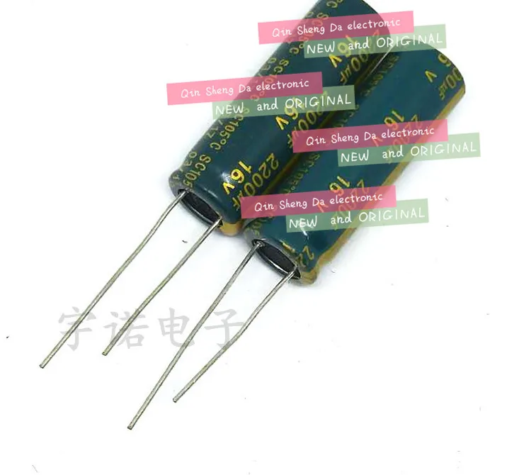 100 шт. 2200 мкФ 16 в 2200UF16V 105C электролитический конденсатор с радиальными выводами 10*20