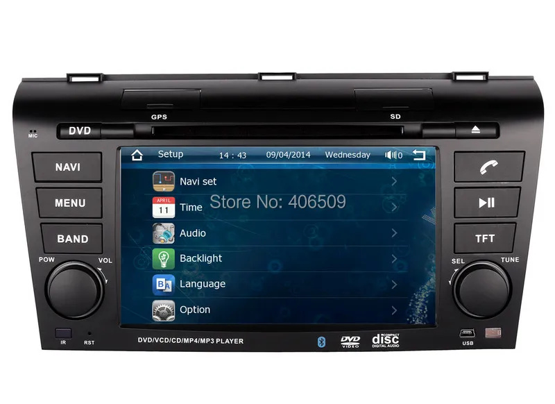 Flash Deal 7" Head Unit Car DVD Player for Mazda 3 Mazda3 2004-2009 with GPS Navigation Nav Radio Bluetooth Map USB SD AUX Audio Stereo 2