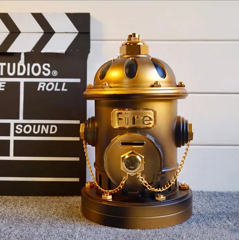 

Retro Hydrant Piggy Bank Music Box Money Box Home Decor Storage Money Mirror Dancing Girl Birthday Gifts For Children