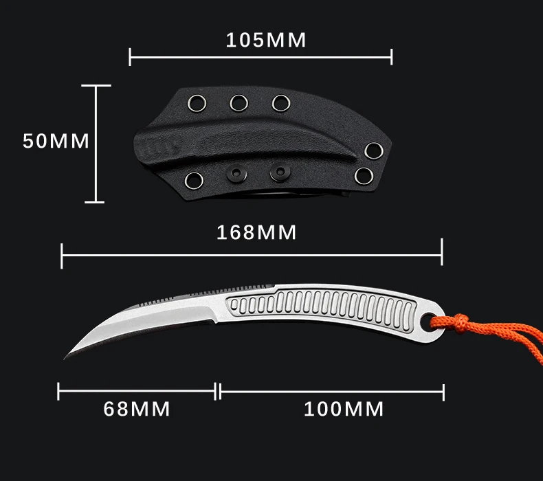 Swayboo фиксированное лезвие камень промытый маленький прямой нож фиксированное жало 440C сталь 58 HRC Твердость Открытый кемпинг охотничий нож инструмент