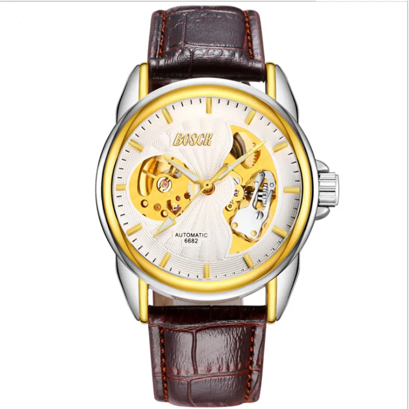 

Men's automatic mechanical watch ultra-thin and simple waterproof imported machine core watch men's watch.65