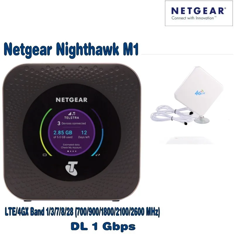 Мобильный роутер Netgear Nighthawk M1 4GX Gigabit LTE новый разблокированный plus с антенной 4g|lte