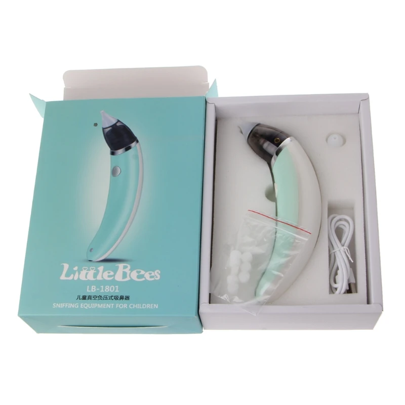 Baby nasal aspirator electric safety hygienic nasal suction device has 2 sizes of nose tip and oral sucking newborn boy girl Baby nasal aspirator electric safety hygienic nasal suction device has 2 sizes of nose tip and oral sucking newborn boy girl