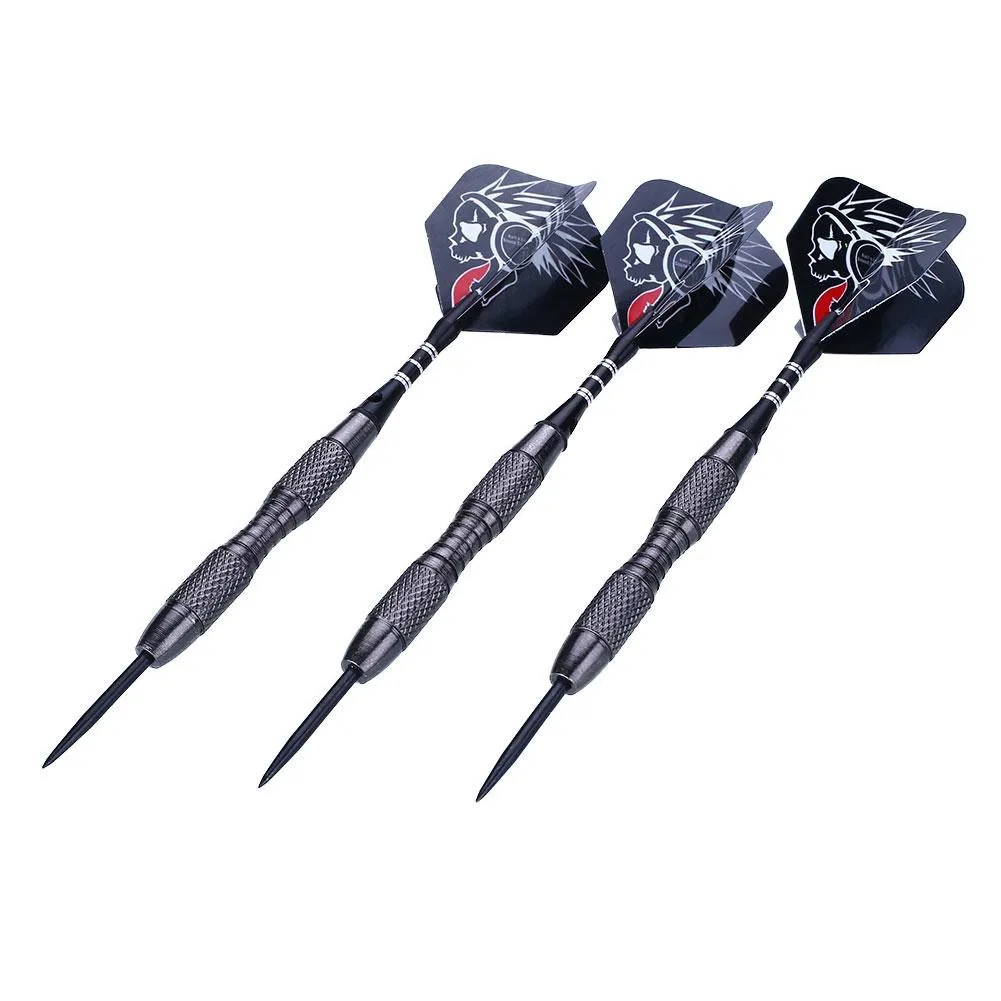 

3pcs Steel Tips Darts 22g Shafts Nice Flight Harrow Point Wing Needle Barrel^