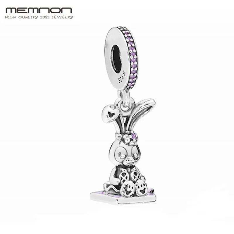

Memnon Authentic 925 Sterling Silver StellaLou Dangle Charms Fit Charm beads Bracelets Pendant necklace DIY Making Jewelry