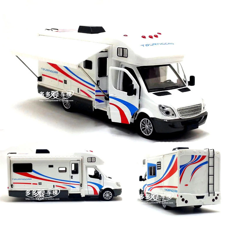 

1:32 Scale Sprinter Luxury Motorhome Recreational Vehicle RV Trailer Caravan Alloy Metal Diecast Car Model Babys Toys Collection