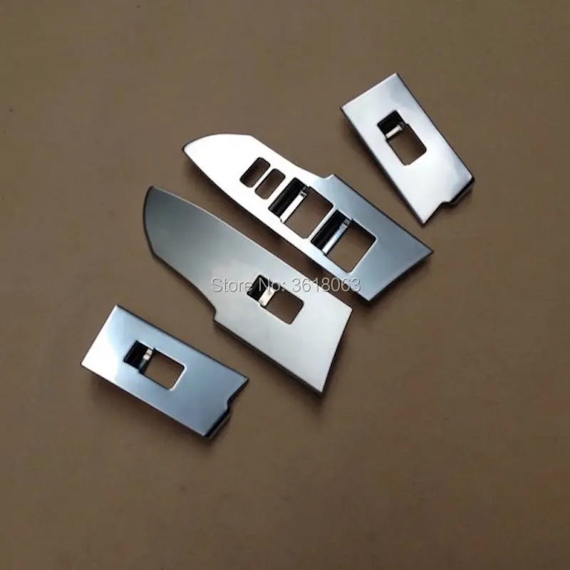 

For TOYOTA COROLLA 2014 2015 2016 2017 Door Window Switch Armrest Trims Cover Interior ABS Chrome Sticker Car-Styling Accessory