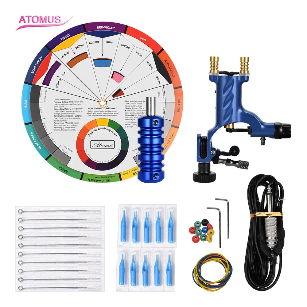 

Tattoo Needle Tips Kit Tattooo Support Machine A Tatouer Tatuaje Tattoo Pen Rotary Tatuagem Caneta Tatoo Tatuar Color Wheel