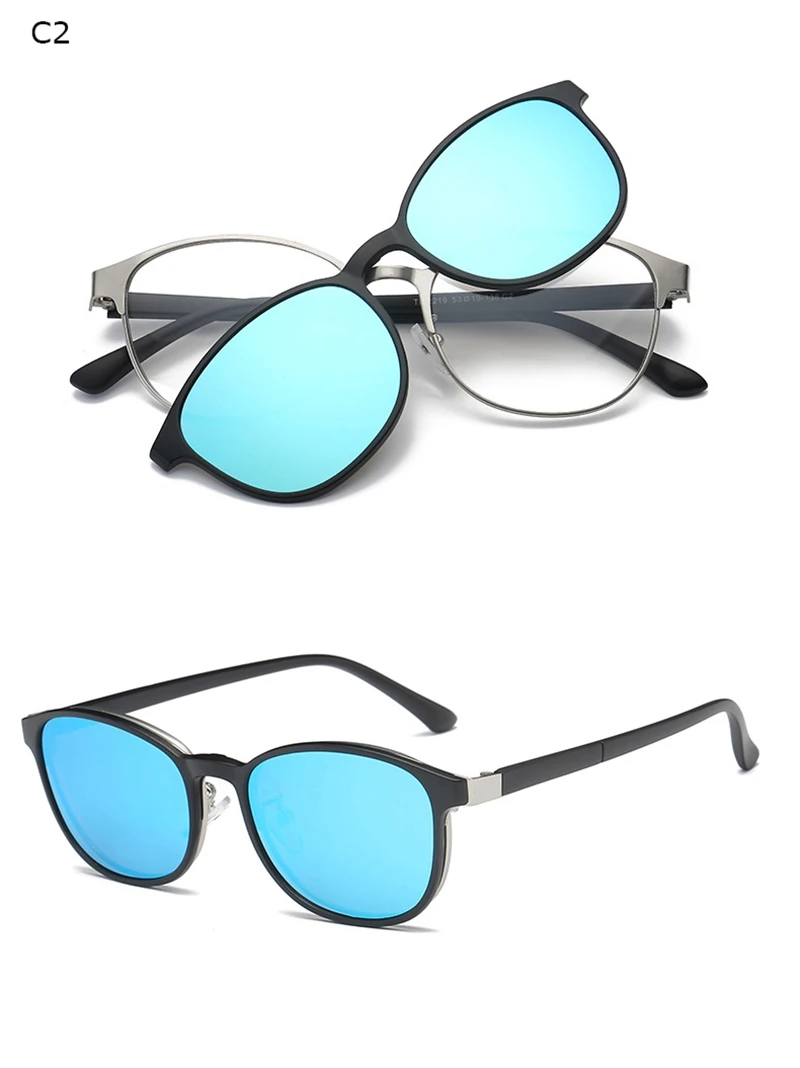 Оптические очки кадр Для мужчин Для женщин с зажимом на магниты поляризованные очки близорукости ясно очки оправы для мужской YQ328