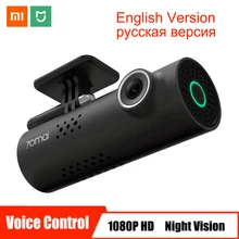 Автомобильный видеорегистратор Xiaomi 70mai с голосовым управлением, Full HD 1080 P, видеорегистратор, автомобильная камера, Wi-Fi, ночное видение, 130 широкоугольный видеорегистратор