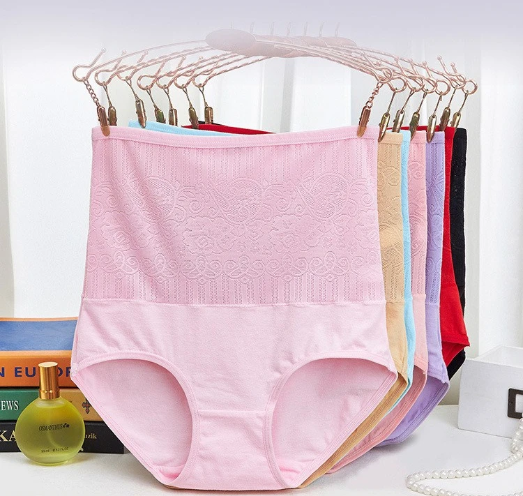 

Jian Peng organic cotton panties seamless high-rise underwear women lace panties femme comfort plus material period panty