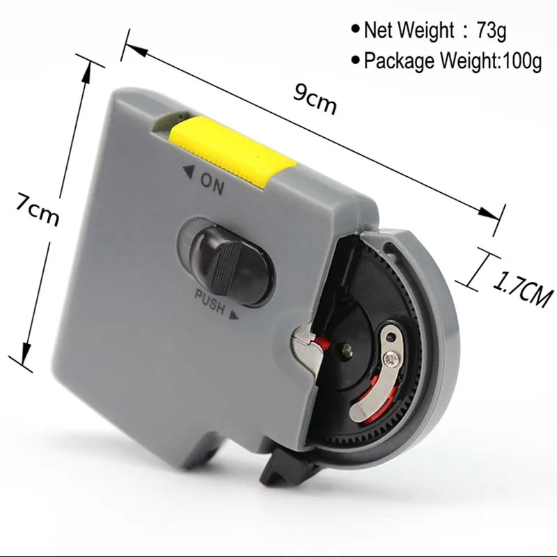 Skup 1 sztuk worek automatyczny przenośny elektryczny hak wędkarski poziom maszyna szybkie wędkarstwo haki linia wiązania urządzenia akcesoria wędkarskie