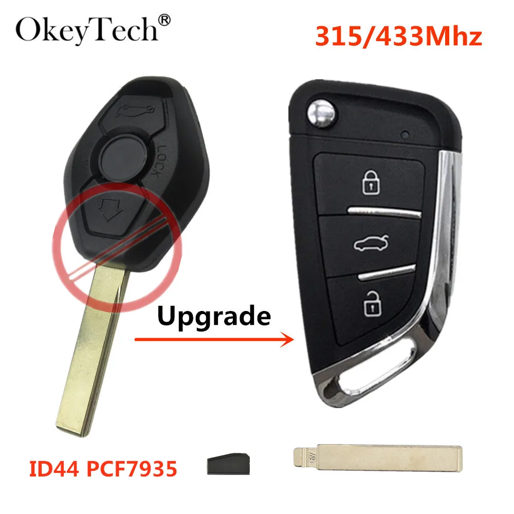 Modified remote key for BMW HU92 Blade