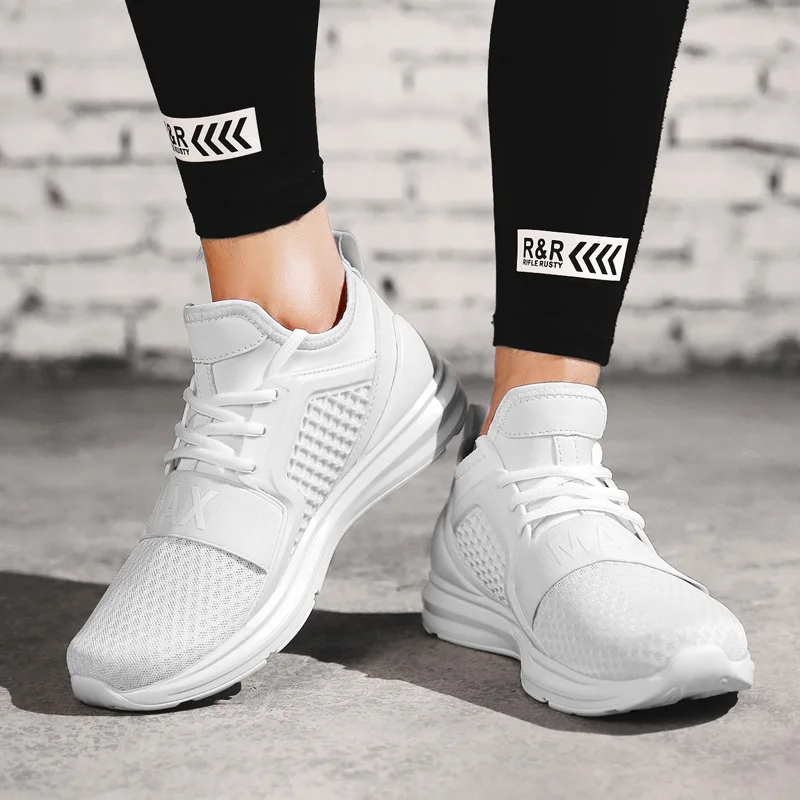 47 Noir 39 Mesh Hombre Plein Respirant Chaussures rouge Air Marche Zapatos 2018 En Sneakers De Automne Taille Printemps vert Hommes blanc Grande AUUTaxqnf