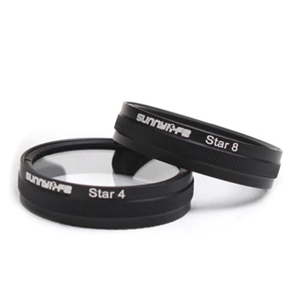 1pcs 4X 6X 8X Star Point Cross Line Filter Lens For DJI Phantom 3 Pro Advanced FPV Camera Accessories Drone Night Filters Kit