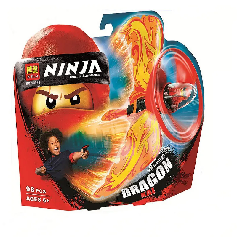 

Bela NINJAGOES Kai Dragon Master Building Kit Compatible with Legoingly 70647 Bricks Toys For Children (98 Pieces)