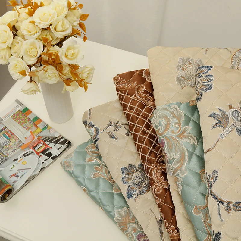 HLQON Europe Palace Style Jacquard Fabric For DIY Quilting & Sewing