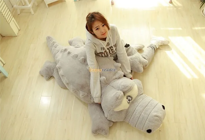 Fancytrader 79'' 200cm Biggest Plush Stuffed Crocodile Alligator Bed, 2 Colors Available! Free Shipping FT90185 (3)
