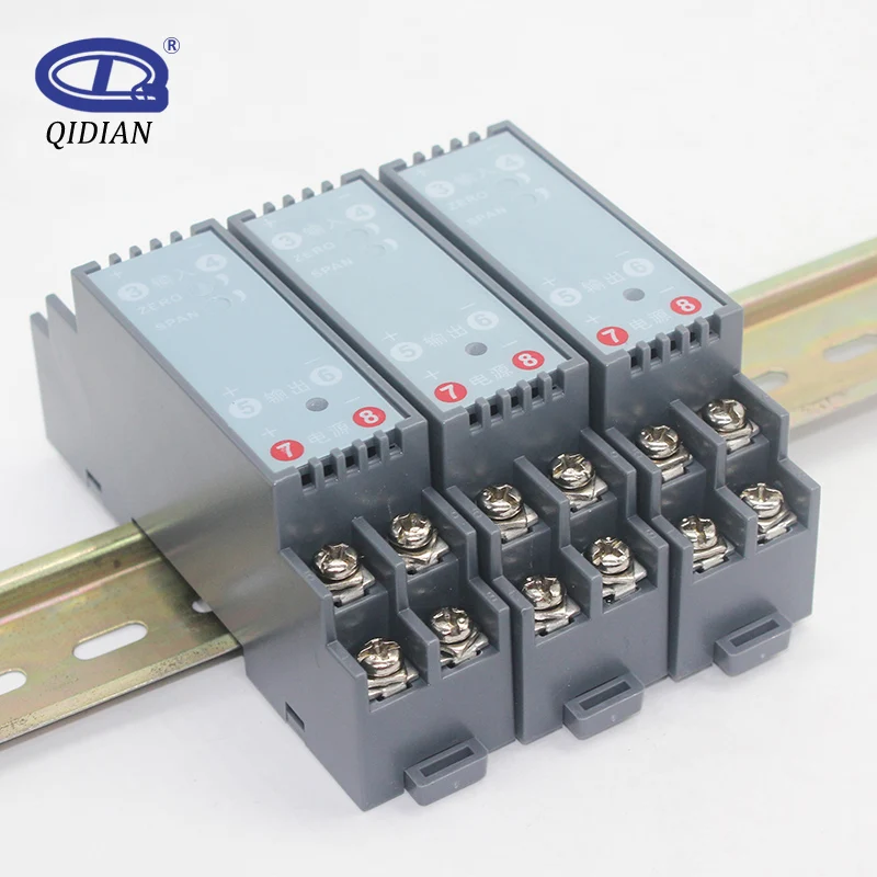 

QIDIAN GLT-B DC Signal Isolation One Input One Output Current Voltage Transmitter output 4-20mA, 0-5V, 0-10V