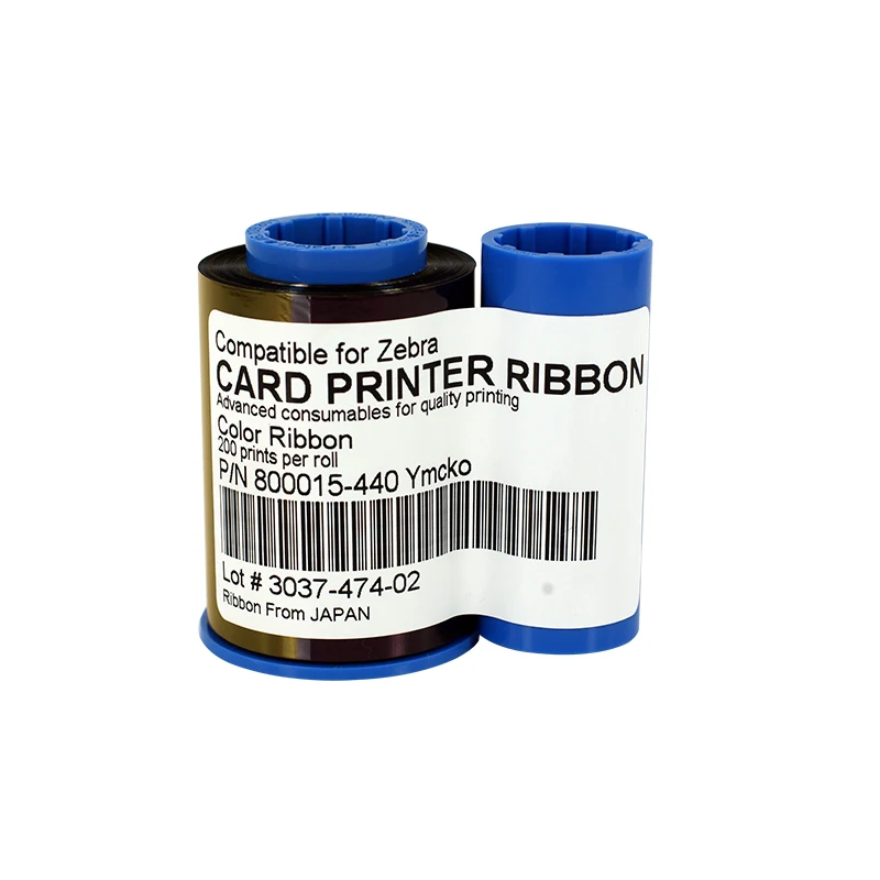 Printer Ribbon 800015 440CN YMCKO Ribbon 200prints/roll for Zebra P330I